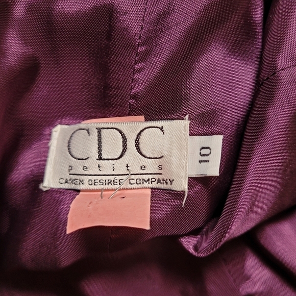 C.D.C. Petites Purple Dress - Picture 2 of 4